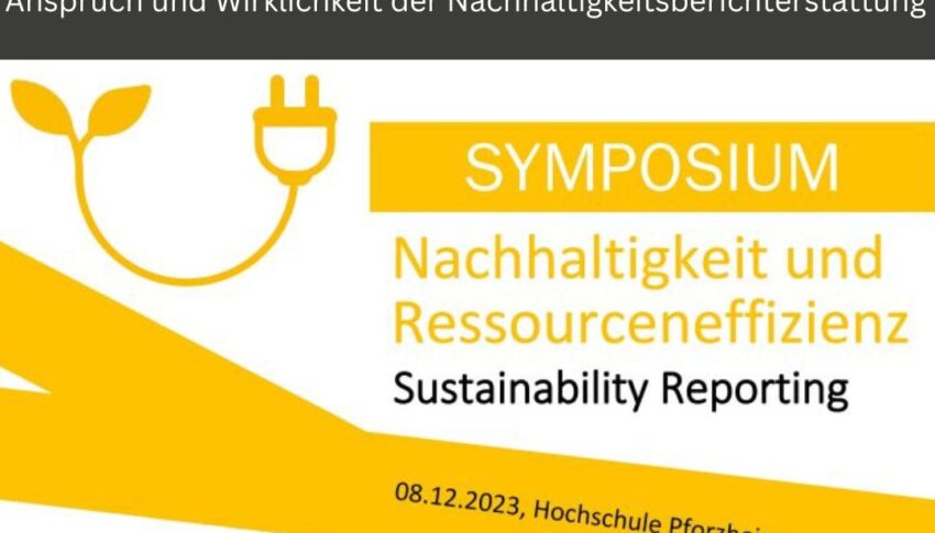 Symposium Nachhaltigkeit und Ressourceneffizienz