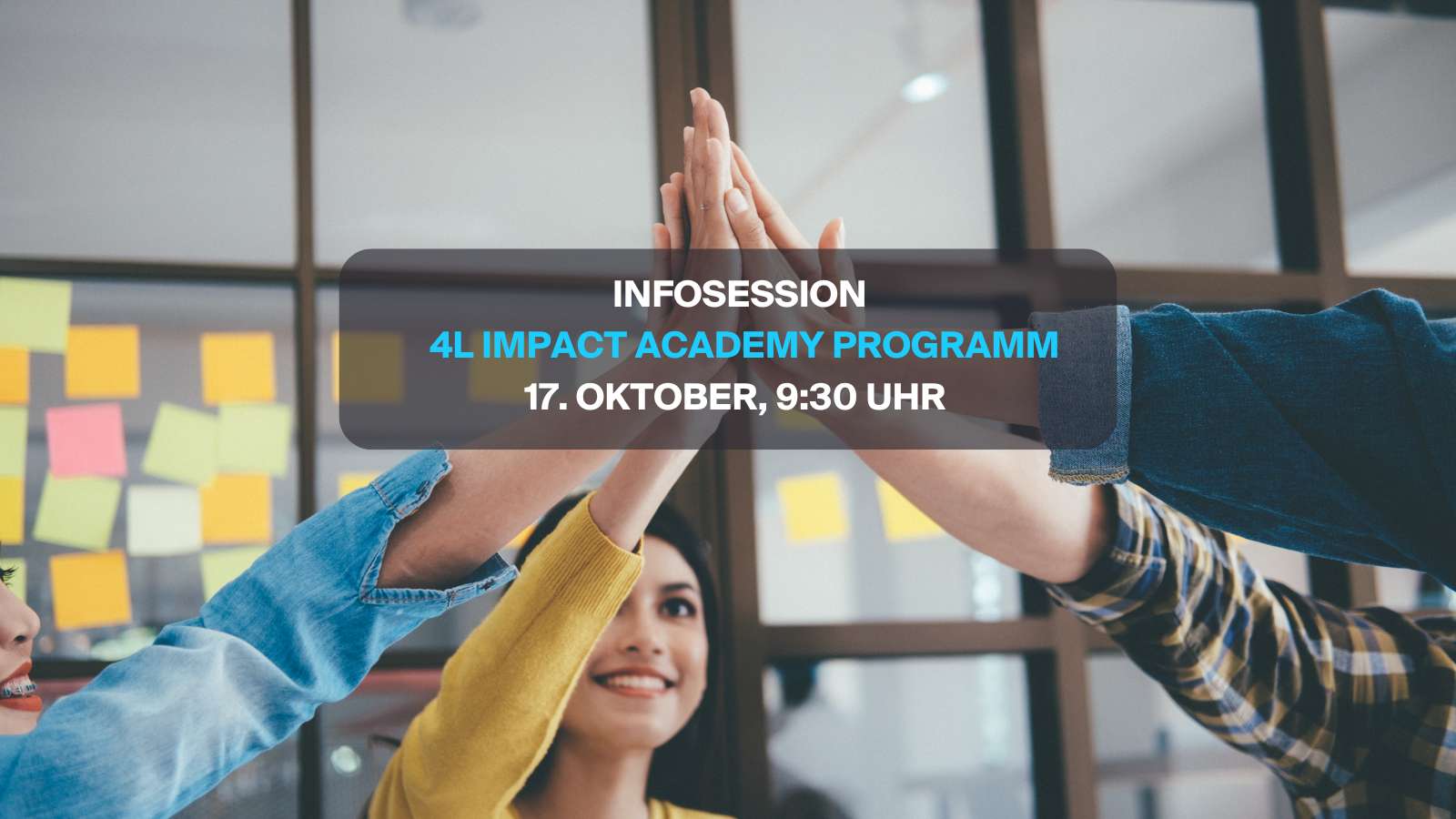 Online Infosession zu den 4L Impact Academy Angebote am 17. Oktober