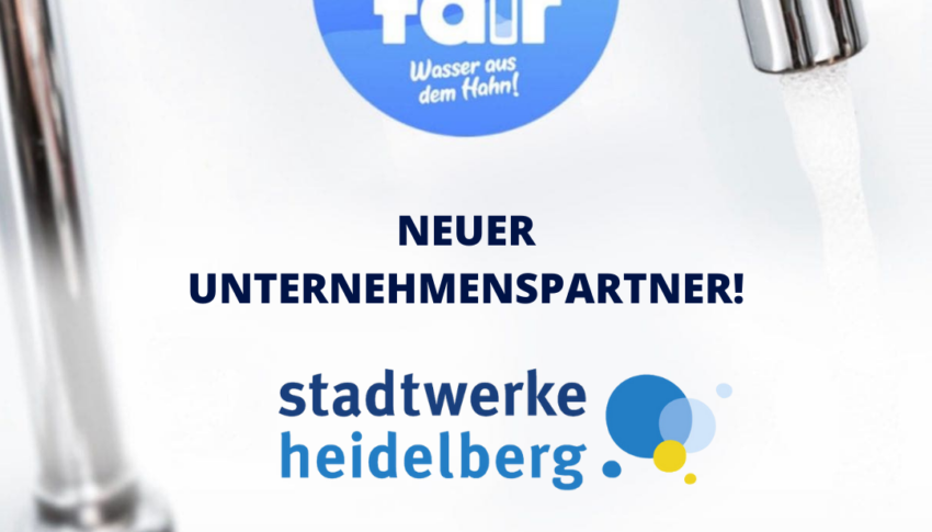 Stadtwerke Heidelberg unterstützten Trinkfair!